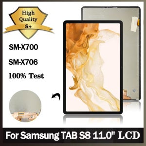 삼성 탭 S8 SM-X700 X706 X706B X706U X706N LCD 디스플레이 + 터치 스크린 디지타이저 어셈블리 용 11 인치 LCD
