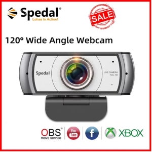 Spedal C920Pro 120 ° 광각 웹캠, 1080P 풀 HD, 마이크 포함, USB 화상 회의, 노트북 컴퓨터, 맥 PC용