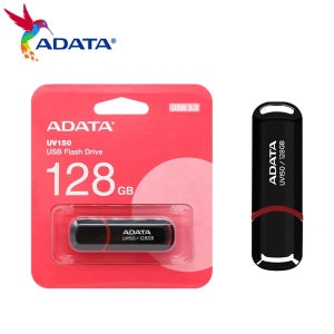 ADATA UV150 USB3.2 고속 플래시 USB 플래시 드라이브 플러그 앤 플레이 간편한 휴대용 USB 플래시 드라이브 검정색 256GB 128GB 64GB 32GB