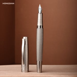 LT Hongdian Gentian Limited 6013S 조각 가능한 아트 만년필 구부러진 펜촉 서예 선물 교체 가능 카트리지 레트로 남여 펜