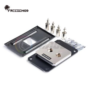 Freezemod 풀 메탈 CPU 워터 블록 AMD AM5 AM4용, 60*60MM 메탈 커버, 오로라 5V ARGB SYNC, AMD-JB3TR