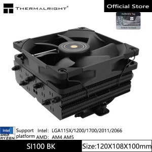 Thermalright TR-SI-100 공냉식 라디에이터 높이 100mm, 6개의 히트파이프 하향 압력 라디에이터는 LGA1700/115X/2011/AM5/AM4를 지원합니다.