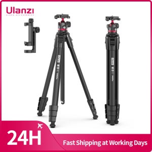 Ulanzi OMBRA 여행용 삼각대, 알루미늄 합금 금속, 야외 스마트폰, DSLR 카메라, 삼각대 모노포드, Arca 스위스 플레이트, 볼 헤드 포함