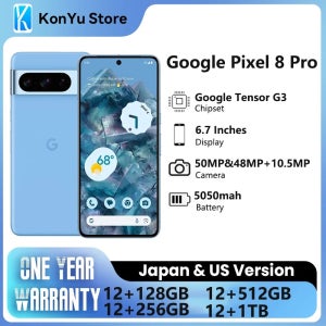 구글 픽셀 8 프로 새 제품 & 정품 텐서 G3 6.7인치 1TB 50MP & 48MP OLED 120Hz 나노심 및 e심 5050mAh 5G