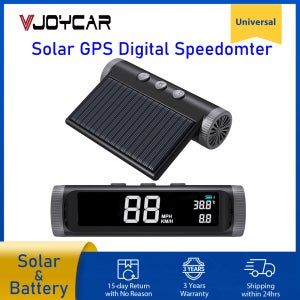 태양광 GPS HUD S200 무선 디지털 속도계 KMH MPH 전자 시계, 15 일 대기 자동차 액세서리, 2022 업데이트