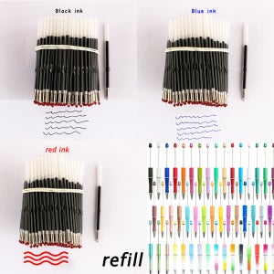200-1000pcs 핑크 퍼플 페르시 볼펜 잉크 리필 볼 펜 리필 잉크 막대 쓰기 학교 Office 편지지 코어