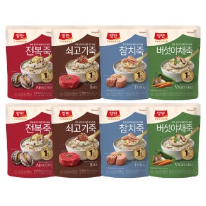 동원 양반죽 420g 파우치죽 모음(전복+쇠고기+참치+버섯야채 각 2봉 총 8봉)  1개