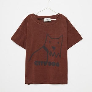 WEEKEND HOUSE KIDS AW26[위켄드하우스키즈]The city dog 반팔 티셔츠-WH26KATEE6865CDO