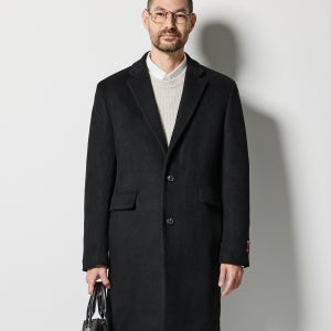 캐시미어 덕다운 내피 코트_블랙 (베이직핏)