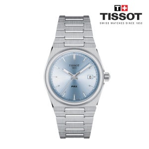 티쏘(시계) PRX 35mm 라이트 블루 남녀공용 메탈시계 T137.210.11.351.00 (T1372101135100)