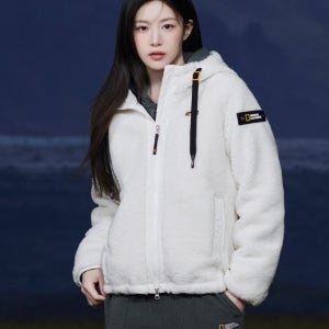 내셔널지오그래픽 N264WFJ150 여성 코스토니 후드 플리스 자켓 O/WHITE