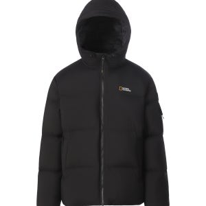 내셔널지오그래픽 N264UDW880 골든몰 후디 구스다운 점퍼 BLACK