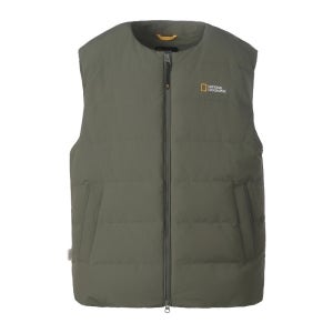 내셔널지오그래픽 N264UDV920 헤론 U넥 경량 구스다운 베스트 OLIVE GREEN