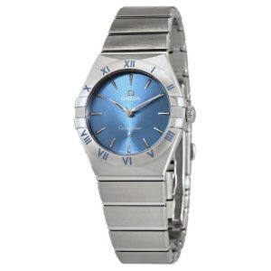 오메가 컨스텔레이션 쿼츠 블루 다이얼 여성 시계 사이즈 28mm 131 10 28 60 03 001 Constellation Quartz Blue Dial Lad 140210385