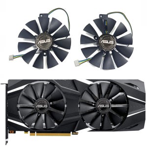 새로운 87MM 4IN FDC10U12S9-C DUAL-RTX 2060 2070 GPU 팬, ASUS DUAL-RTX 2060 2070 2080 2080TI 그래픽 카드 냉각 팬용