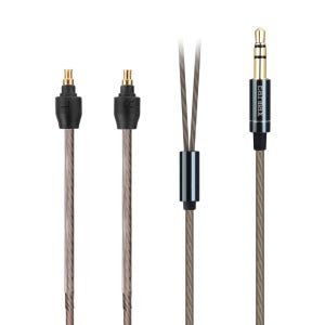 Sennheiser IE40 IE40Pro 이어폰 교체 가능3.5mm 스테레오 실버 도금 업그레이드 헤드폰 케이블