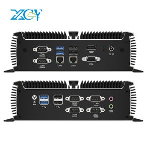 XCY X89 산업용 IPC 팬리스 미니 PC 인텔 I7-1165G7 6개 COM 포트 RS232 RS485 2개 미니 PCIe WiFi SIM 4G LTE CAN-버스 윈도우 리