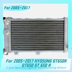 알루미늄 라디에이터 2005-2017 효성 GT650R GT650 GT 650 R 쿨러 냉각 냉각수 2005 2006 2007 2008 2009 2010 2011 2012