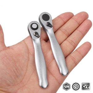 미니 트레블 1/4 라쳇 렌치 더블 엔드 퀵 소켓 라쳇 렌치 스크루드라이버 육각 토크 렌치 세트 스패너