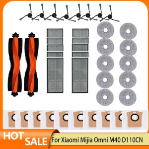 Xiaomi Mijia Omni M40 D110CN 교체 부품 메인 사이드 브러시 Hepa 필터 걸레 천 먼지 봉투 액세서리