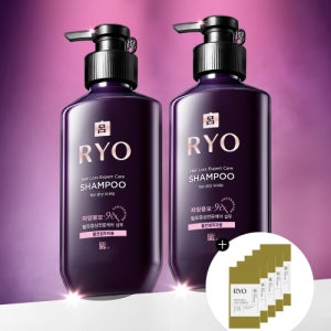 [려] 자양윤모 9EX 탈모증상전문케어 샴푸 중건성두피용  400ml 2입 111413639