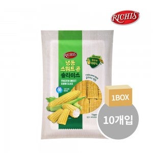 [BOX[ 리치스 냉동 스위트 콘 슬라이스 1kg (옥수수 100%) x 10개