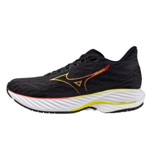 미즈노 웨이브 라이더 28 우먼스 J1GD240377-Black/Evening Primrose/Poppy Red