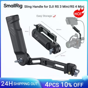 SmallRig RS3 DJI RS 3/Mini RS 4 미니 짐벌 핸드헬드 안정기(NATO 클램프 콜드 슈 포함)용 미니 조절식 핸들 슬링 손잡이