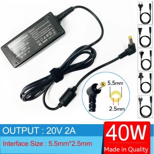 노트북 Ac 어댑터 충전기, 레노버 아이디어패드 M9 M10 S100c U165 U310 N270 S415 S200 U260 ADP-40NH B ADP-40MH AD용, 20V 2