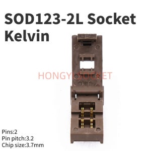 SOD123-2L - DIP2 켈빈 4선 어댑터(PCB 금도금 수직 핀 번인 소켓 포함) 군용 등급 2핀 30V 50mΩ