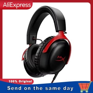 Hyperx Cloud 3 유선 게이밍 헤드셋(DTS 사운드 마이크 포함)/HyperX 소프트웨어 지원 PC PS Xbox 스위치용 USB 게이밍 헤드폰