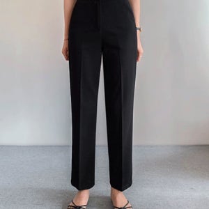 무보정 군살싹 커버 3종기장 쫀득스판 일자 슬림 슬랙스(숏/기본/롱)[size:S,M,L,XL,2XL]