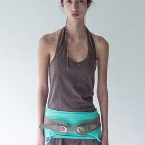 [세릭] Lily Halter Dress _ Brown CR26HSTS017BRF