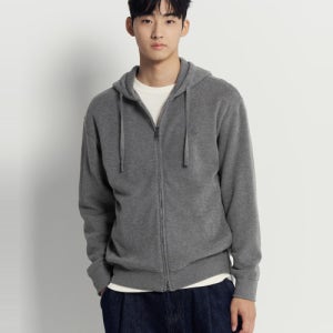 [빈폴 멘] 캐주얼 소프트 코튼 집업 후디 - 그레이 BC5X41C033