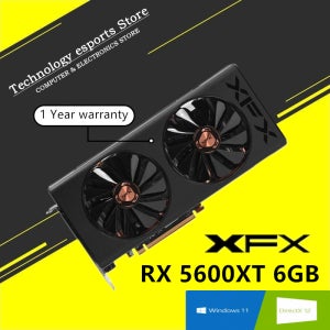 XFX 오리지널 게임 그래픽 카드, 컴퓨터 그래픽 카드, 비디오 보드, RX-56XT66WD6 디스플레이 카드, 기능 카드, RX 5600XT, 6G, GDDR6