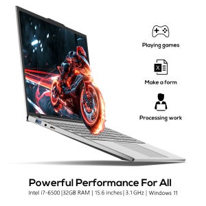 노트북 15.6인치 인텔 i7-6500U 게이밍 노트북 32GB DDR4 2TB 윈도우 11 백라이트 키보드 휴대용 노트북 컴퓨터 PC 1920*1080