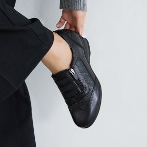 수제화 천연가죽 벨라더 통굽 컴포트 슈즈 4.5cm