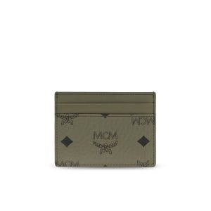 MCM 비세토스 모노그램 카드 홀더 MXAFATA020 K8 GREEN 남성 FW26