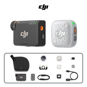 DJI 마이크 미니 2 S Mic Mini 2S (1TX + 1RX) 내부 레코딩 무선마이크