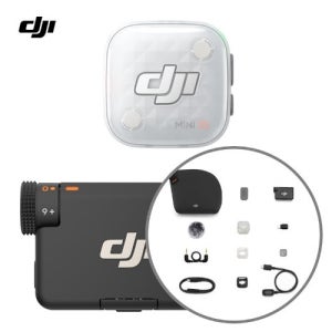 DJI Mic Mini 2S (1 TX + 1  RX),미니 무선 마이크 내부 레코딩 지원