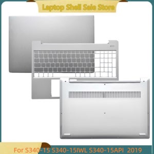 S340-15 S340-15IWL S340-15API 2019 LCD 뒷면 커버 상단 케이스/상부 케이스 손목 받침대 커버 C 쉘/하단 베이스 커버용 새 노트북