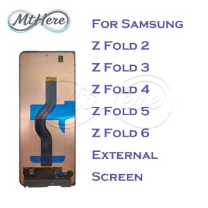 삼성 Z 폴드 2 3 4 5 6 7 LCD 디스플레이용 외부 LCD, 소형 터치스크린 Z F916B F926B F936 F946U F956 F966DS 외부 LCD