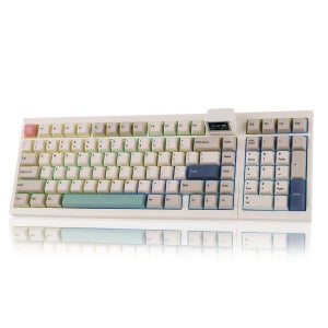 EPOMAKER RT98 98% ANSI US 레이아웃 트리모드 무선 모듈식 레트로 기계식 게이밍 키보드 (분리형 미니 TV 포함, 윈도우/맥 호환)