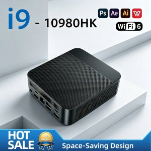 인텔 i9 10980HK 초소형 미니 PC 16GB 램 NVMe M.2 SSD 트리플 4K 출력 WiFi6 블루투스 5.2 저소음 쿨링 사무실/가정용 프로