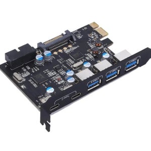 PCI 익스프레스 카드 to 3 포트 USB 3.0, 2 포트, USB3.1, C 타입 내부 USB 3.0, 20 핀, 7 포트, USB 허브, Pcie to Tyoe-c 확장 카