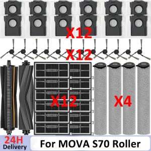 MOVA S70 롤러/울트라 롤러/프로 롤러/트루버 롤러 진공청소기용 액세서리 메인 사이드 브러시 롤러 걸레 필터 백
