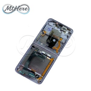 삼성 갤럭시 Z 플립 4 F721W F721U F721B LCD용 오리지널 Z 플립4 스크린 LCD 디스플레이 터치 스크린 (프레임 포함)