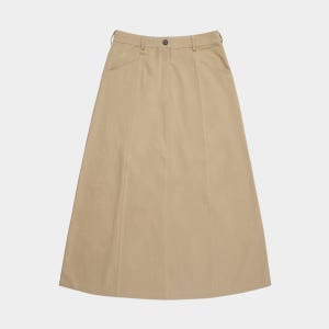 Utility Long Skirt - Beige | W0 (26)