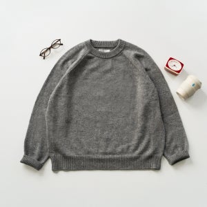 Yak Wool Crewneck Sweater (Gray)