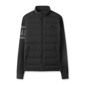 [왁]Men Knit Hybrid Down Full Zip Jacket (Niblick) 블랙 WMUAW25800